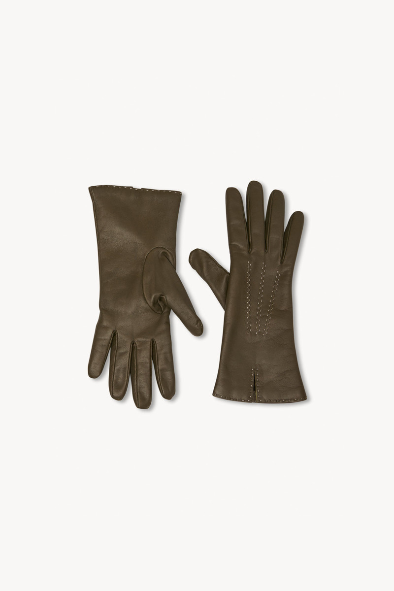 The Row Florence Gloves in Leather outlook