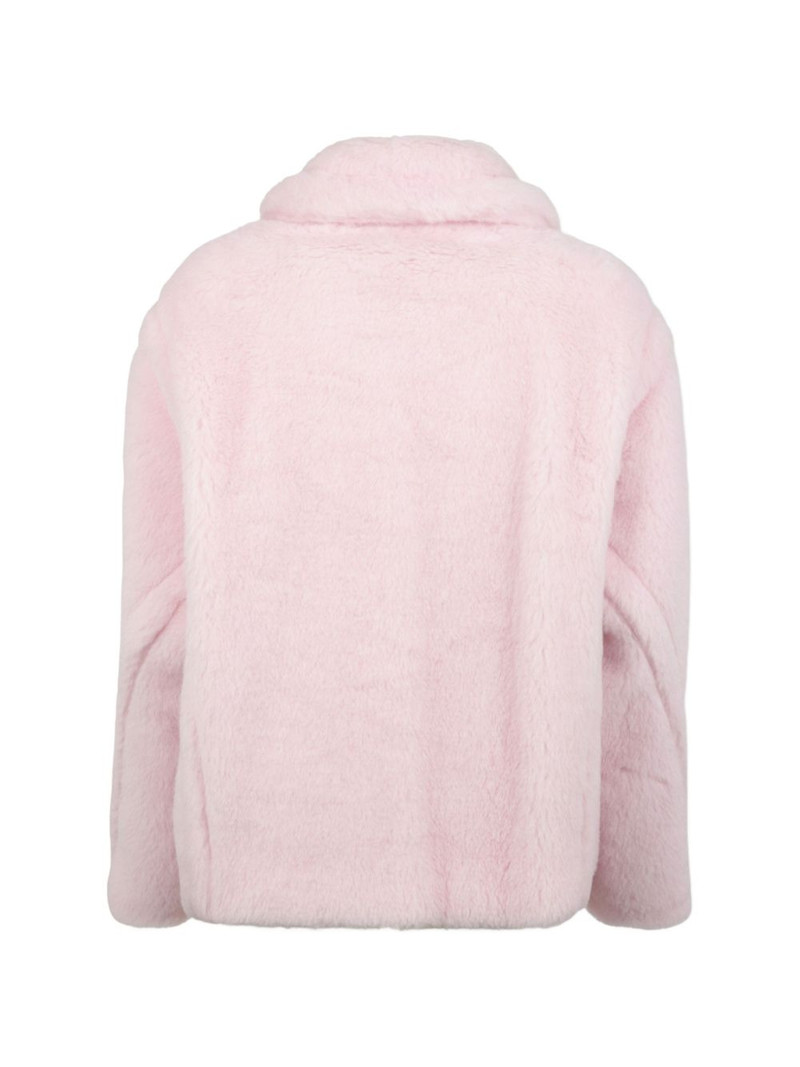 Max Mara classic collar teddy jacket outlook