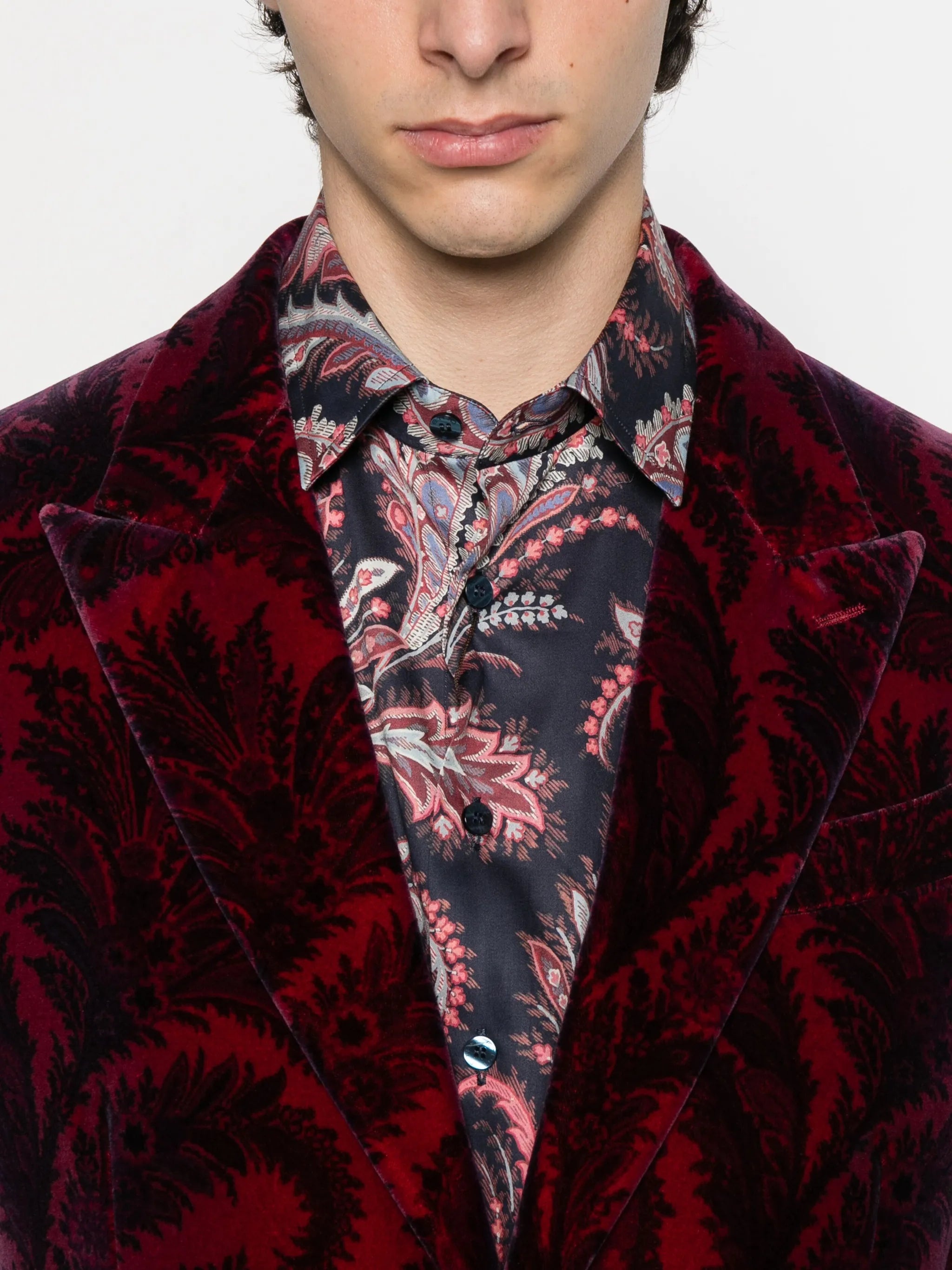 Etro Paisley Velvet Blazer - 3
