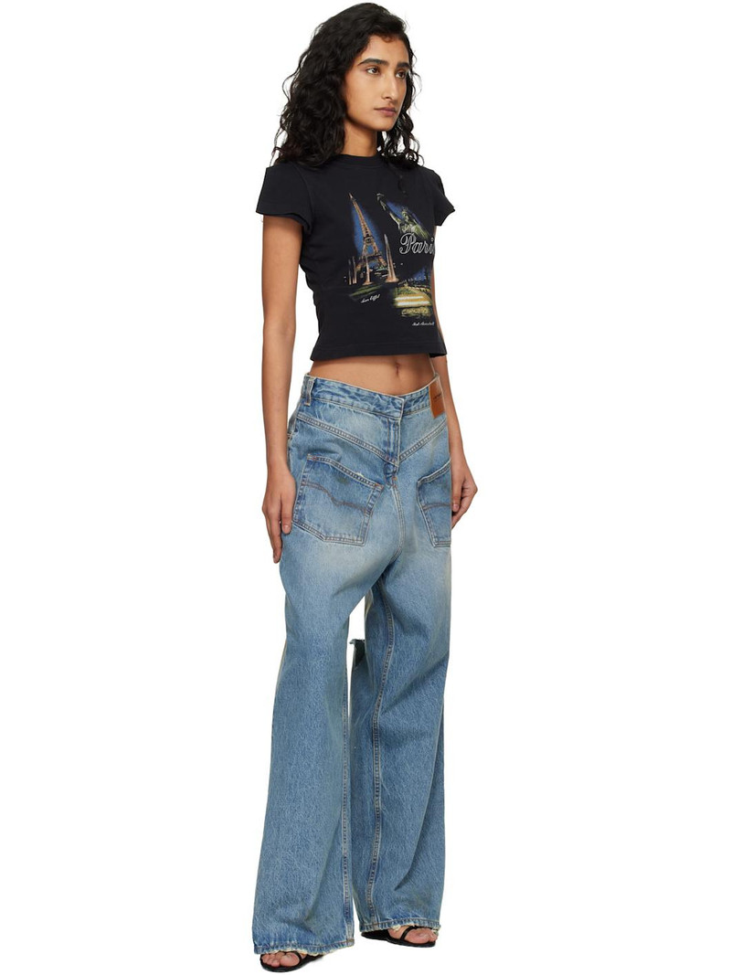 VETEMENTS Blue Back-to-Front Jeans outlook