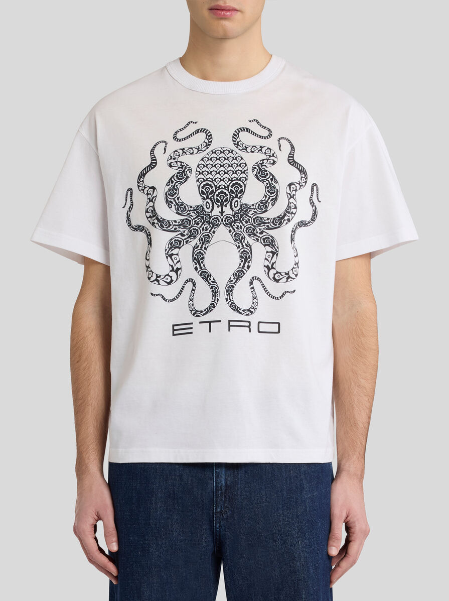 T-SHIRT WITH OCTOPUS AND LOGO - 2