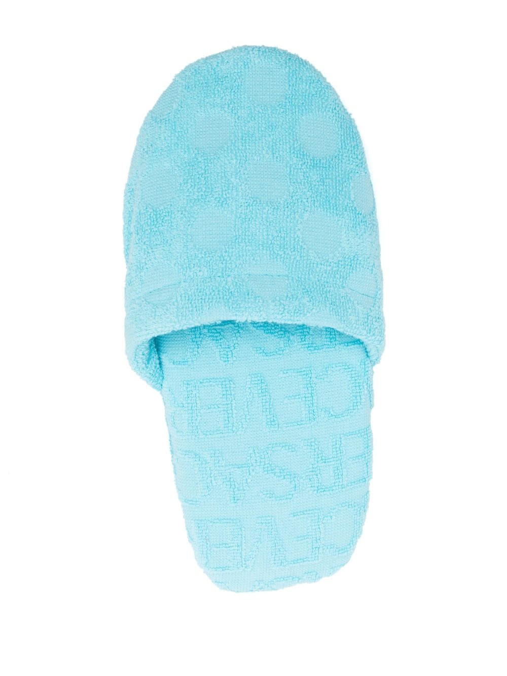 logo-pattern terry-cloth slippers - 4