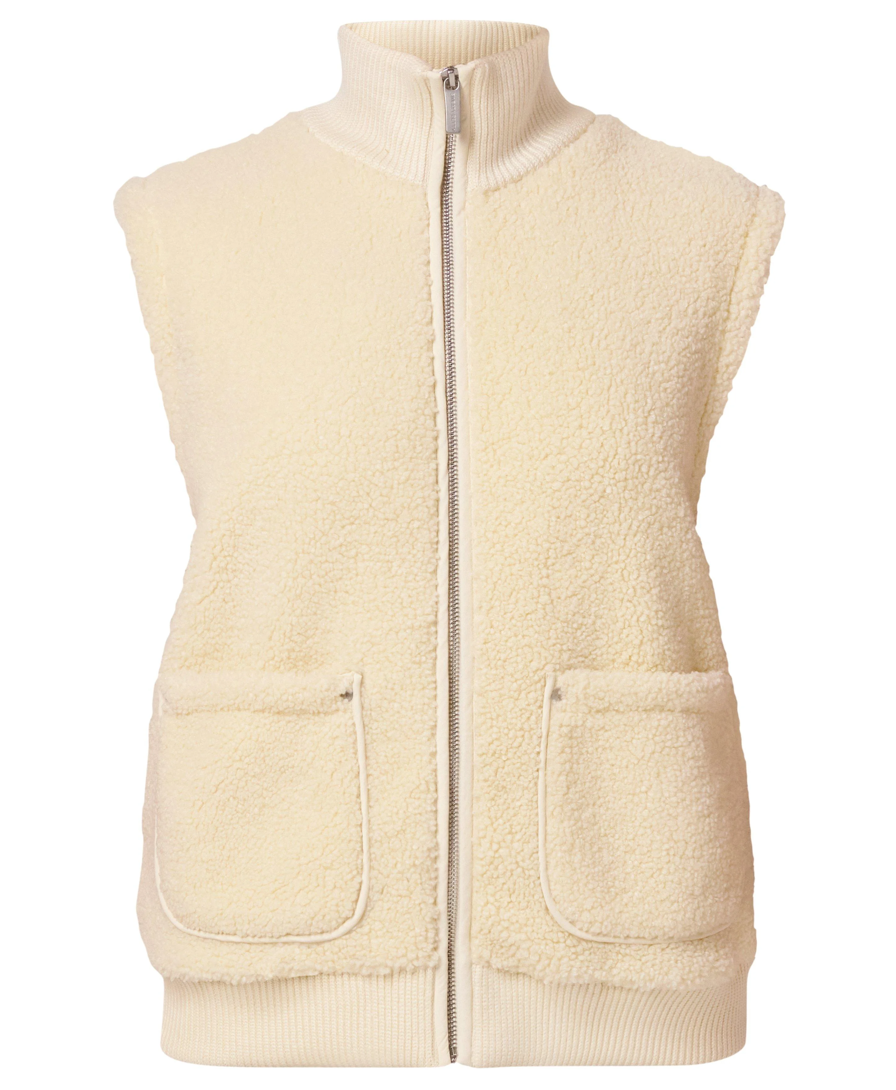 Plush Fleece Ribbed Vest - 1