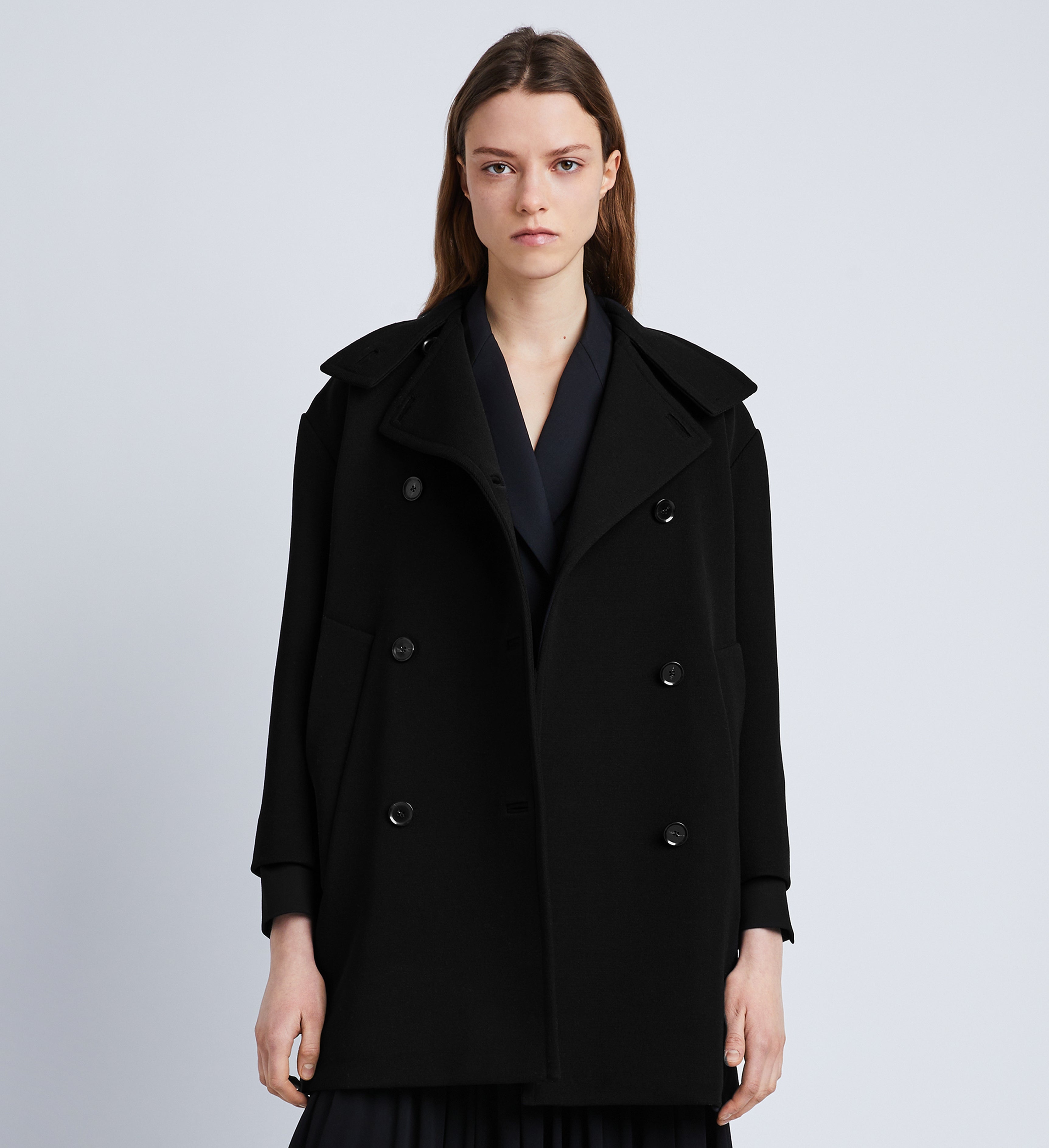 Technical Gabardine Peacoat - 2