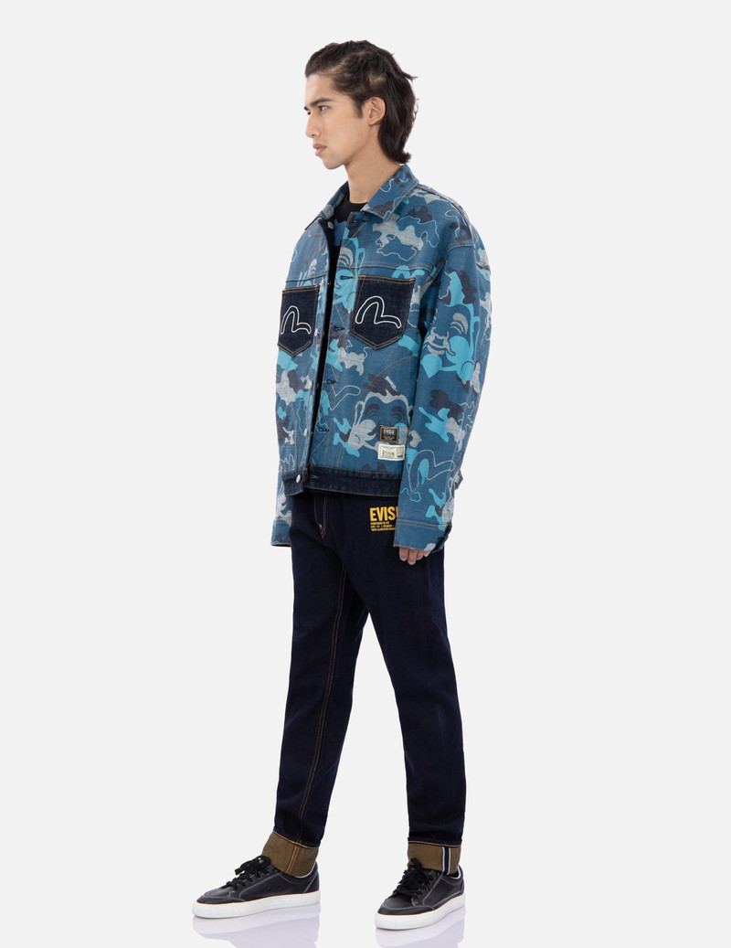 Allover Camouflage-Pattern Reversible Denim Jacket 3