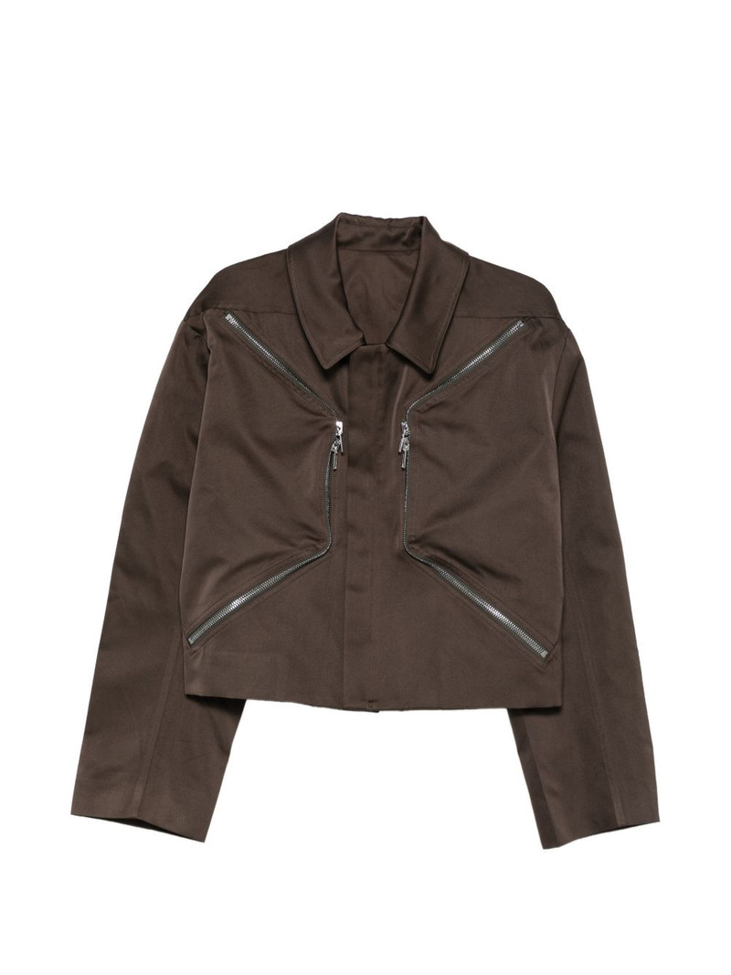 zip cropped jacket 1