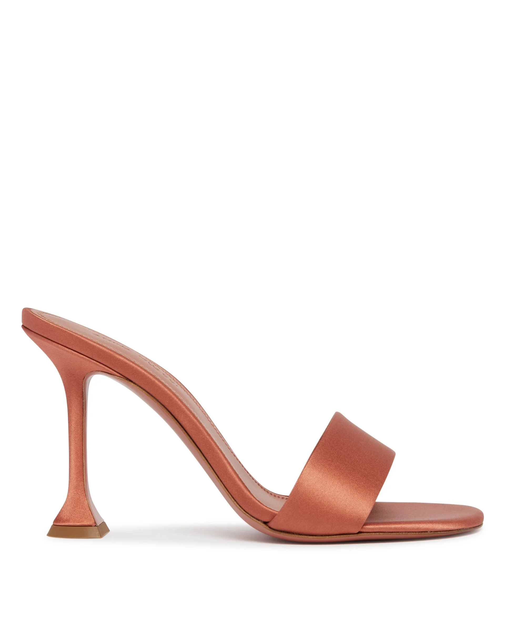 Beige Andreea Satin Sandals - 1