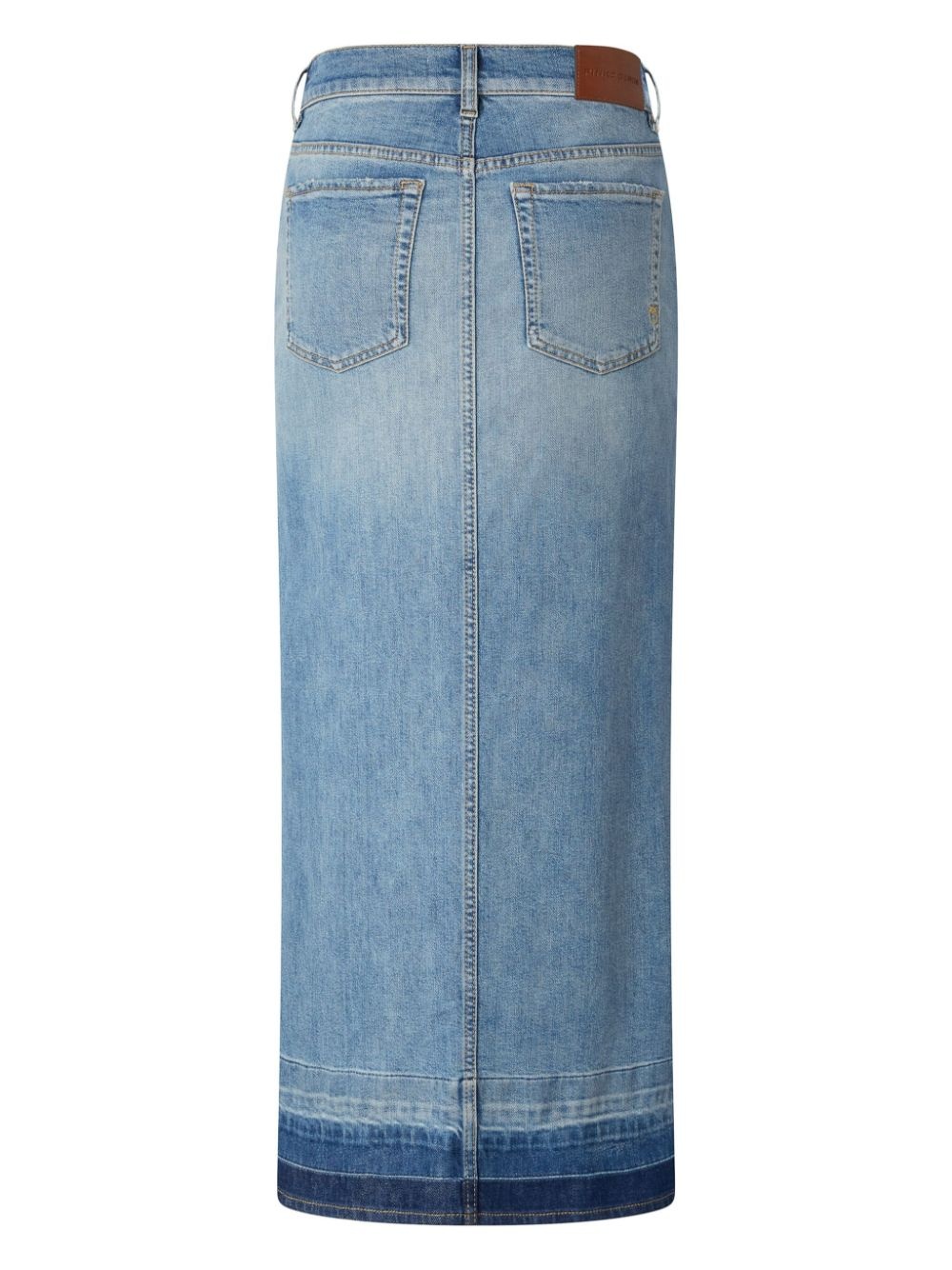 denim maxi skirt - 2