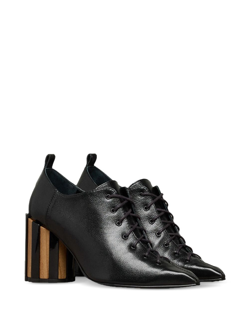 90mm pointed-toe lace-up pumps - 2