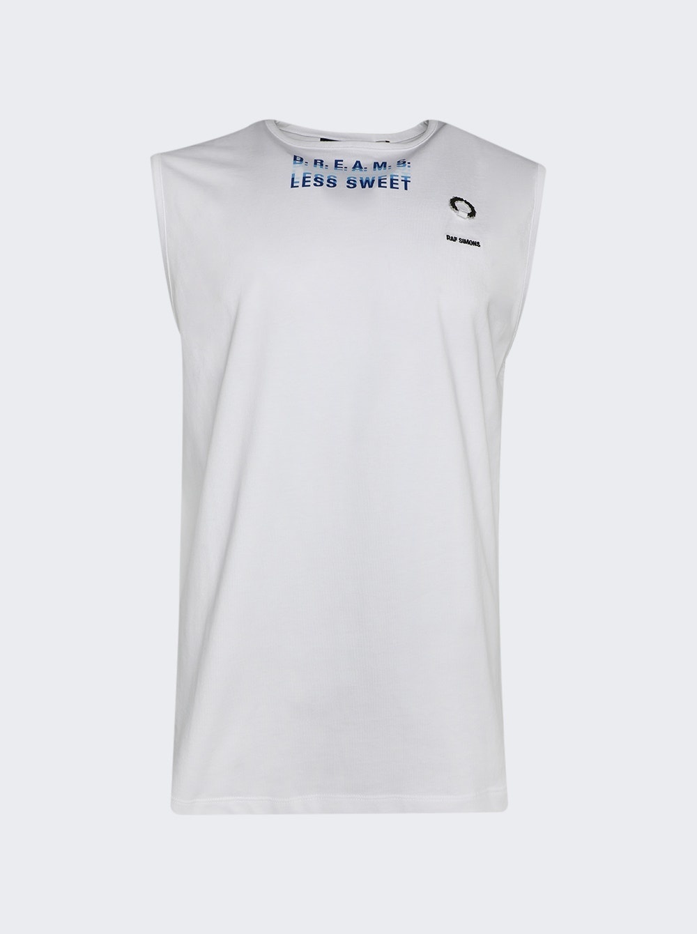 Printed Sleeveless Shirt White - 1