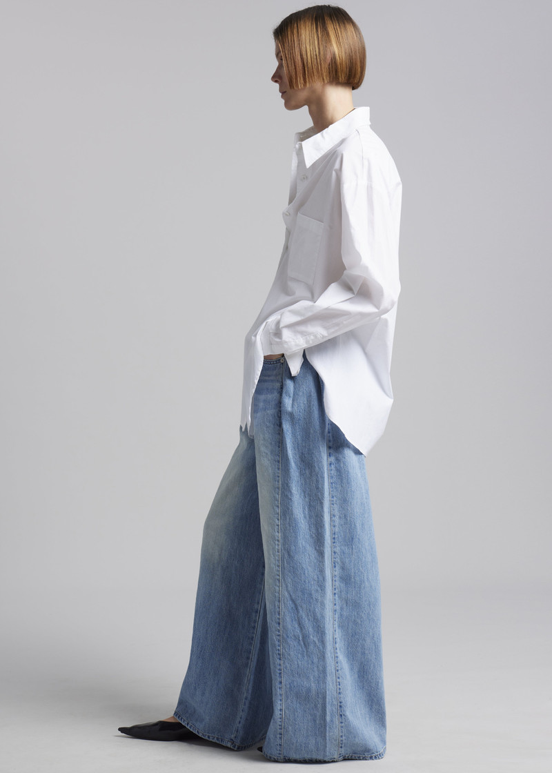 Oakley Wide Leg Jeans - Blue Wash 4