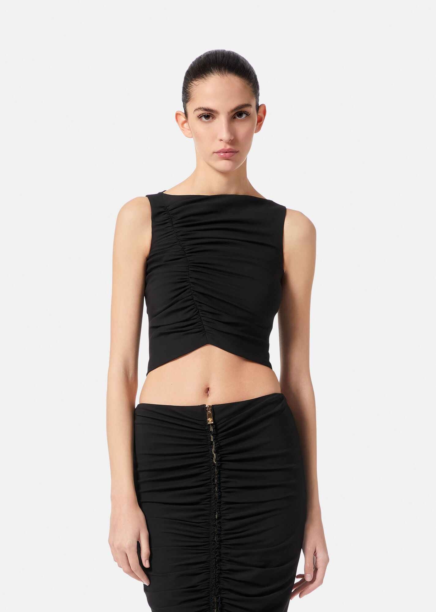 Medusa Zipper Crop Top - 3