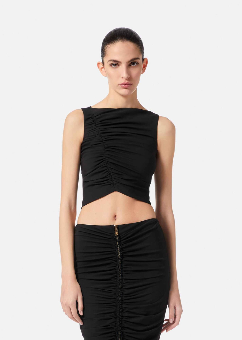 Medusa Zipper Crop Top 3