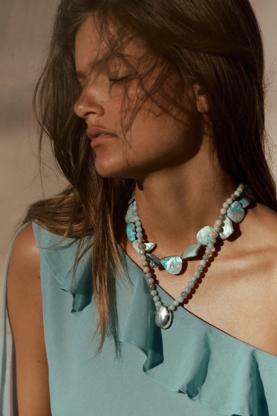 Celine Semiprecious Stone Choker - 1