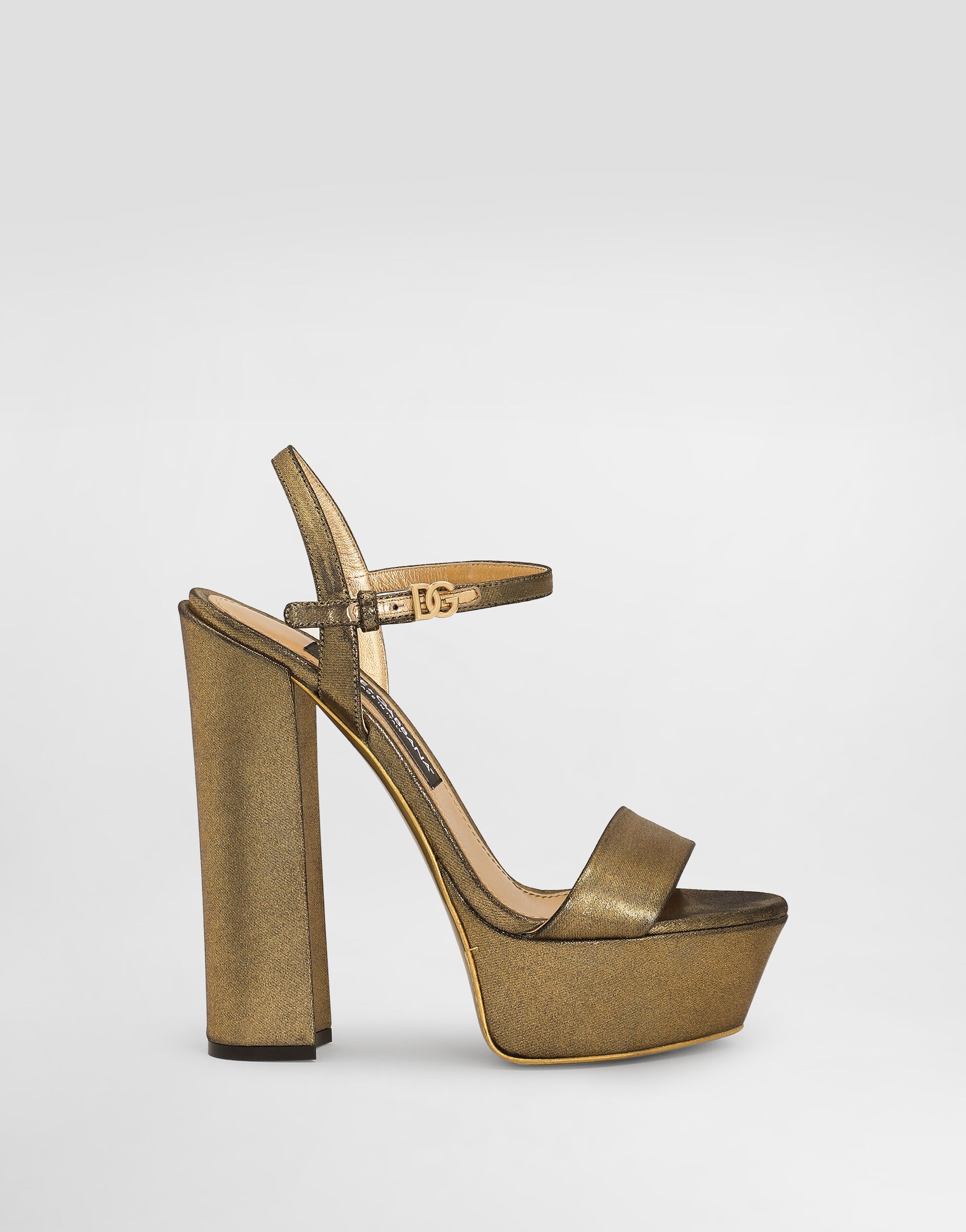 Foiled organzine sandals - 1
