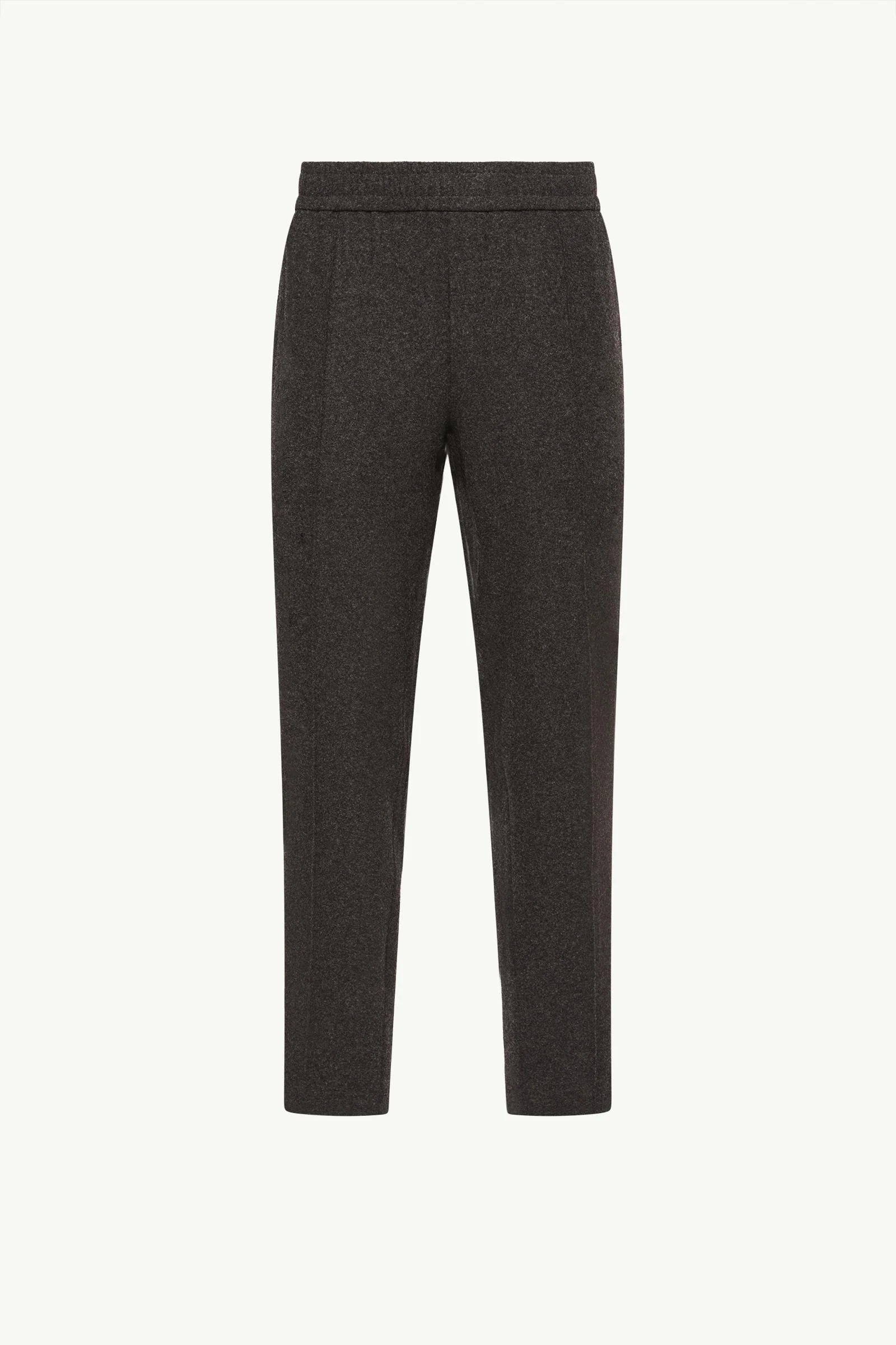 Leather Logo Flannel Pants - 1
