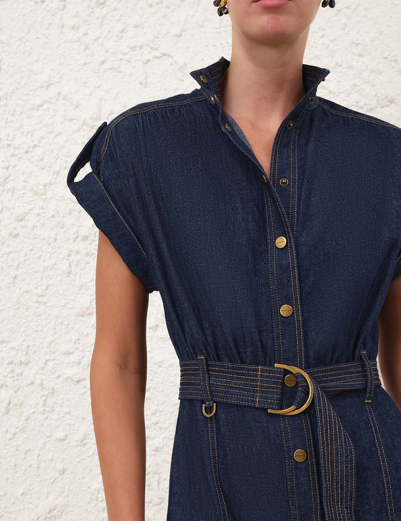 DENIM MIDI DRESS 5