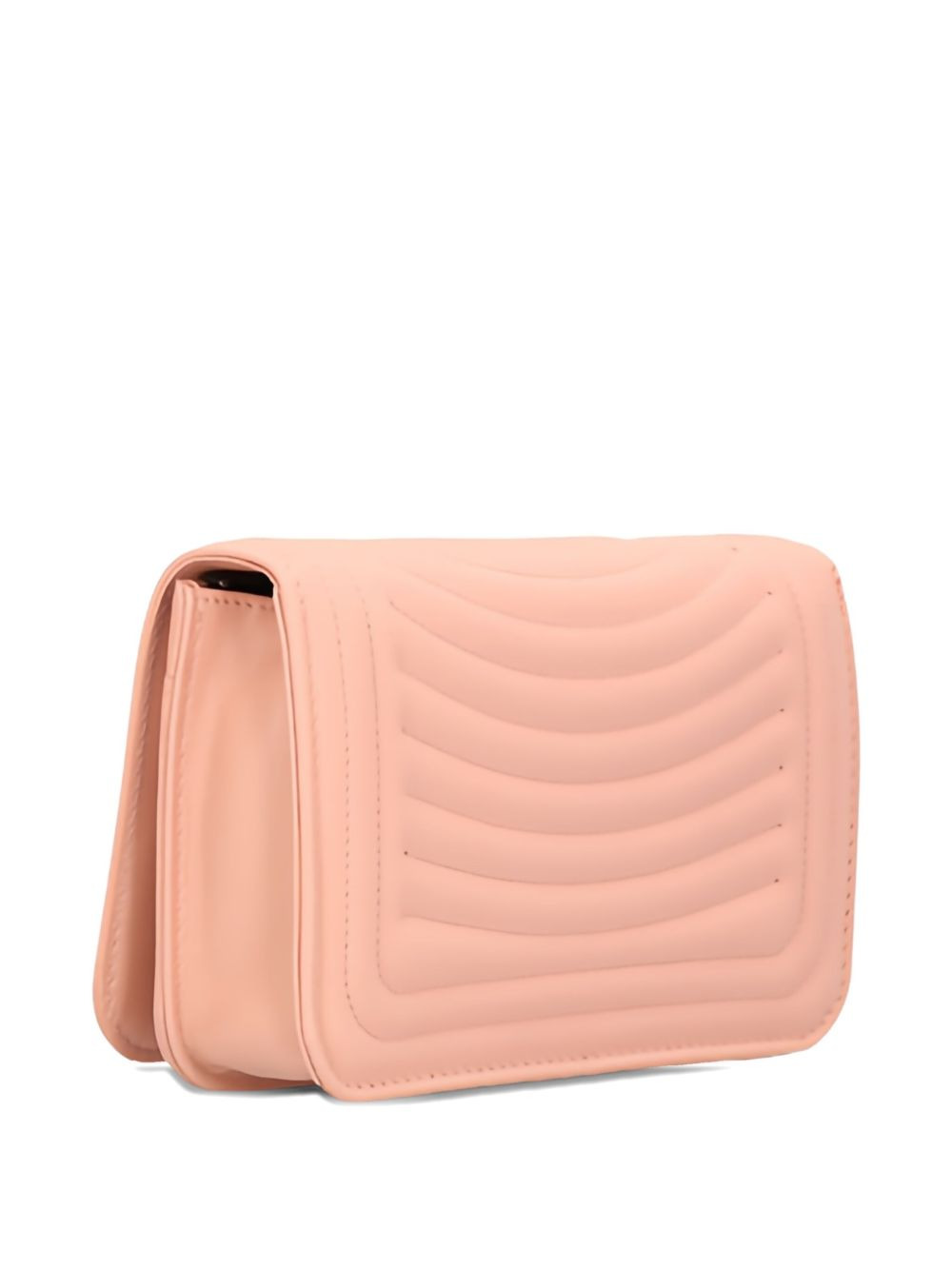 quilted stud-embellished wallet on chain - 2