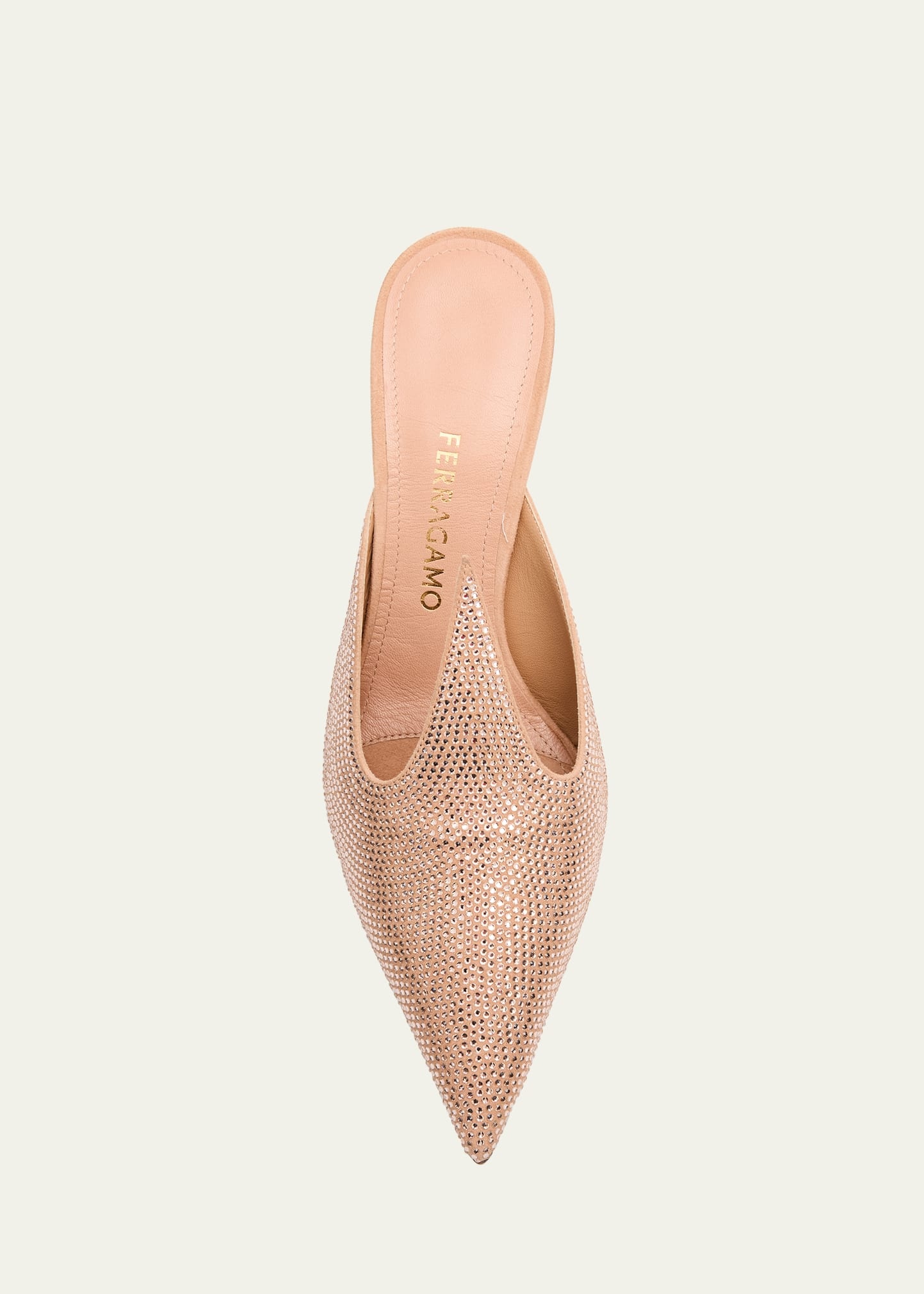 Arvil Crystal Leather Mule Pumps - 5