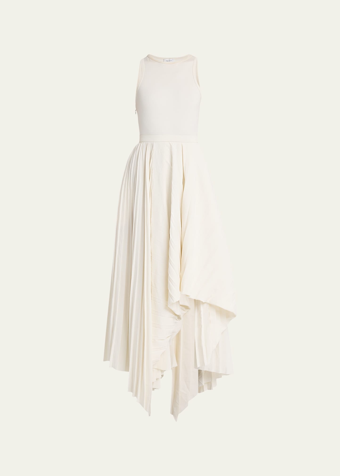 Sleeveless Pleated Skirt Maxi Dress - 1