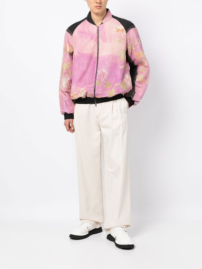 By Walid Otto embroidered bomber jacket outlook