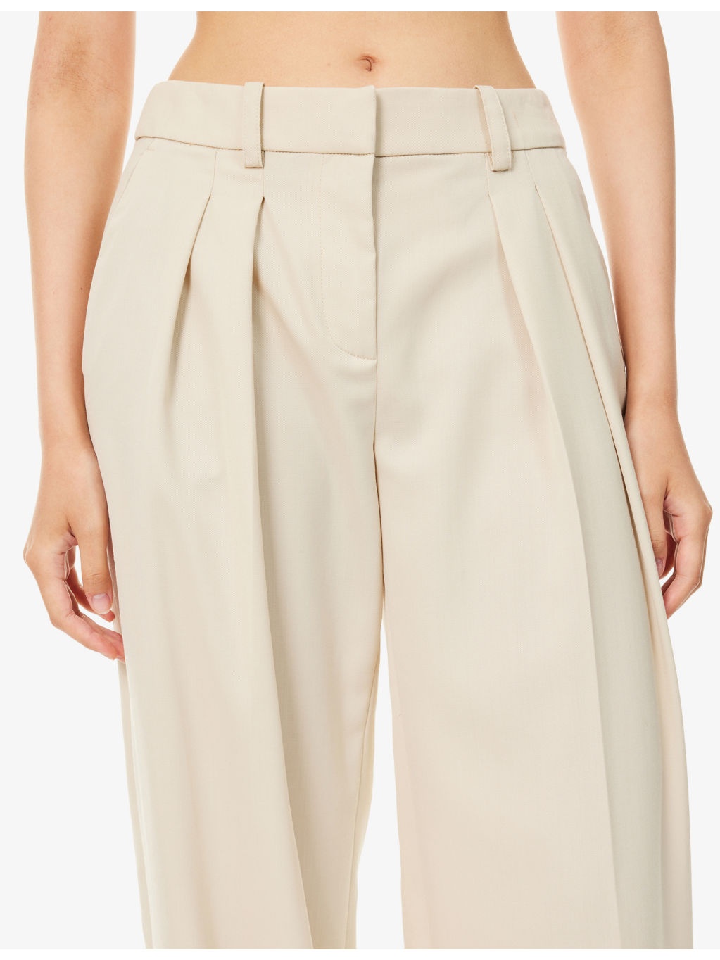 Daytona Pleated Wool Trousers - 5