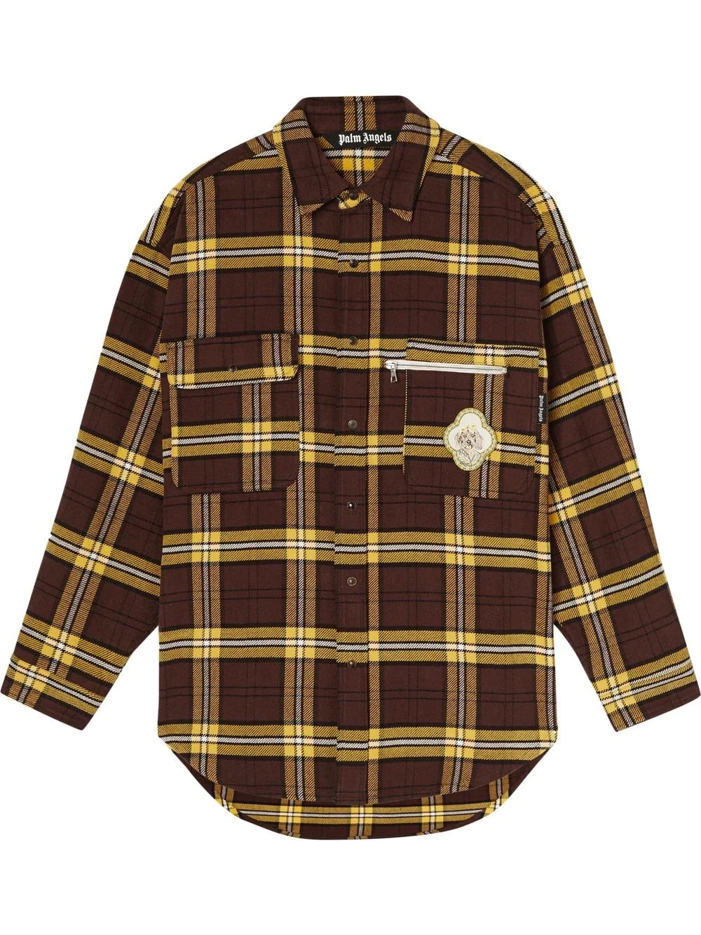 Hawaiian Dog checked shirt - 1