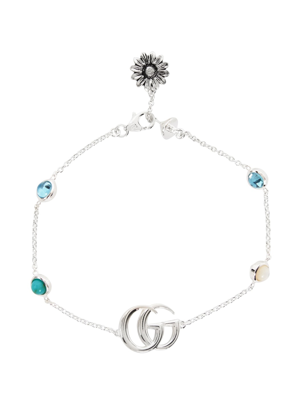 Silver GG Flower Bracelet - 2
