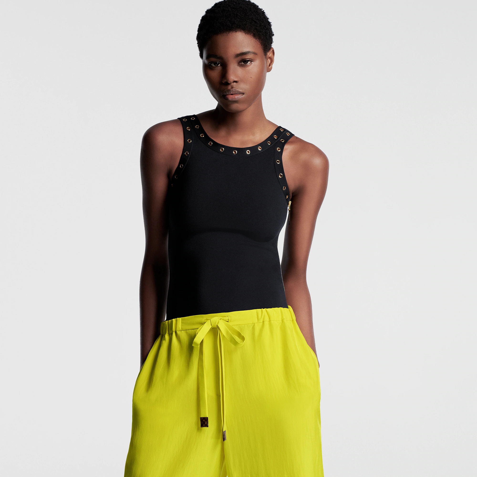 Eyelet Trim Tank Top - 5