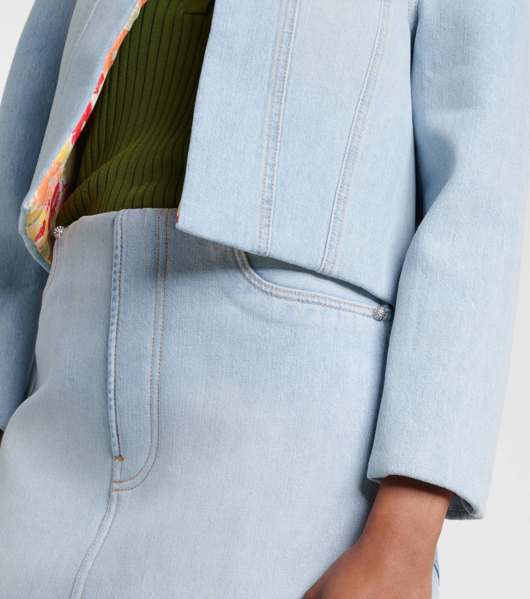 Padded denim jacket - 6