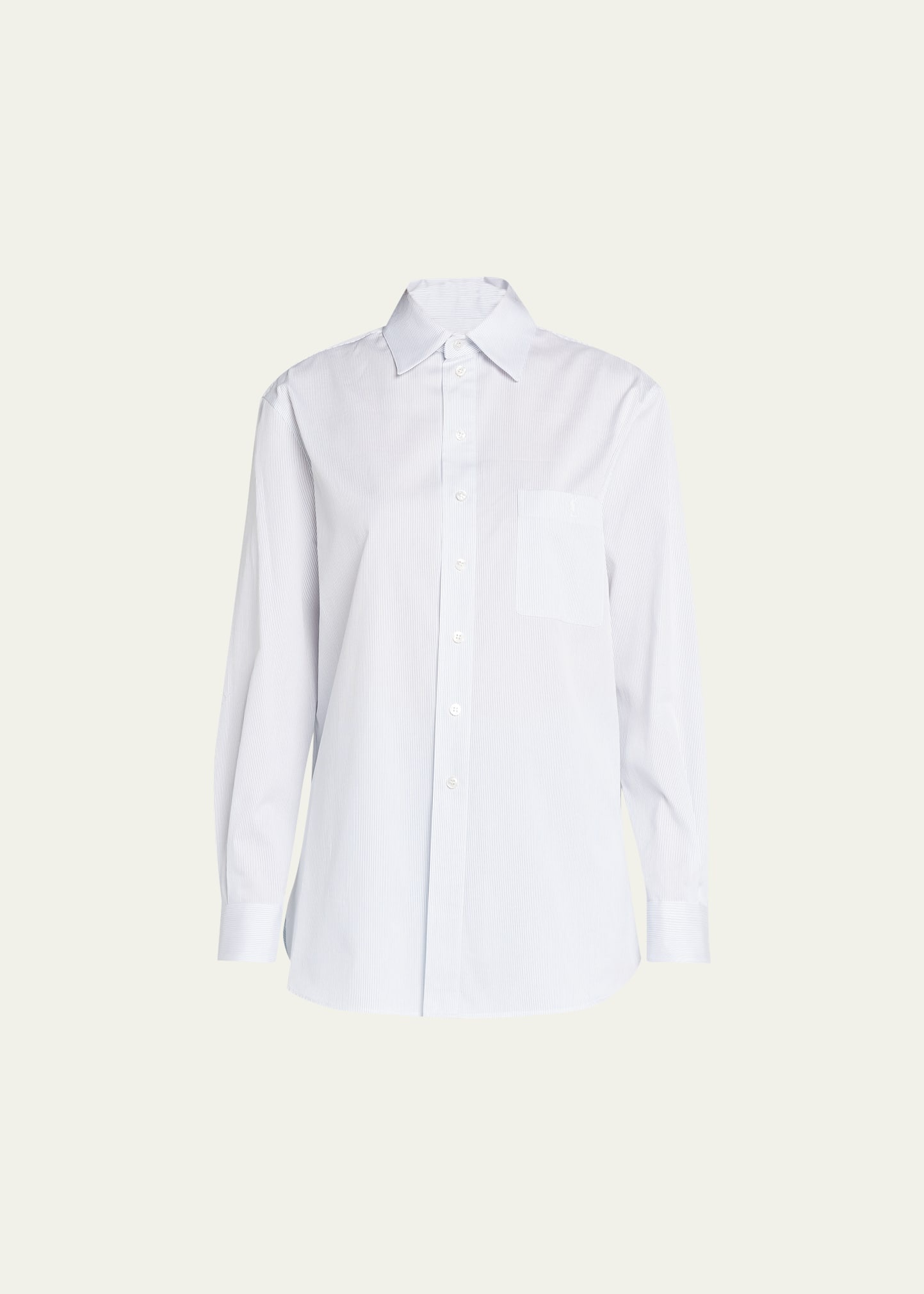 Stripe Button-Down Suiting Shirt - 1