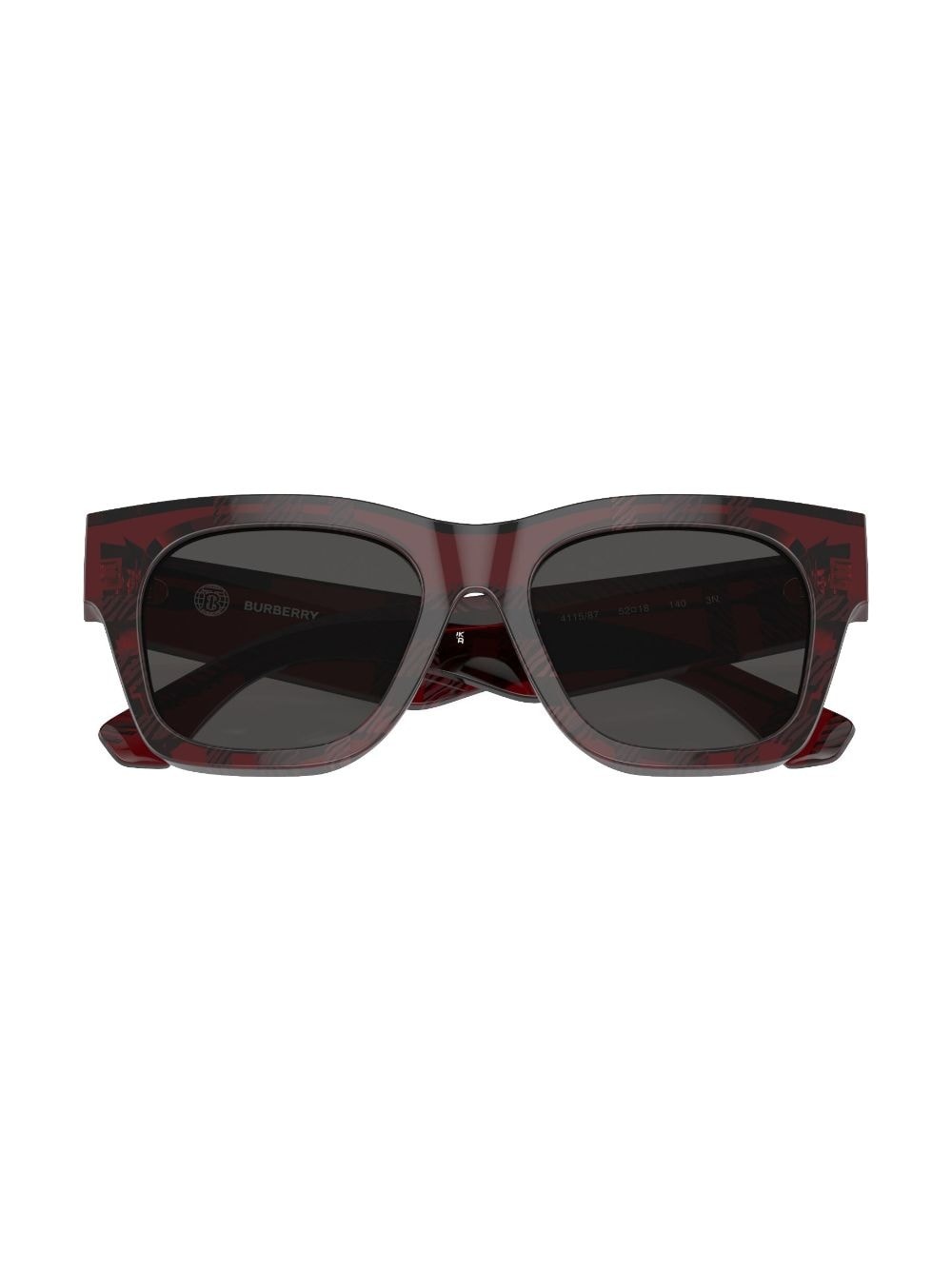 checkered wayfarer-frame sunglasses - 5