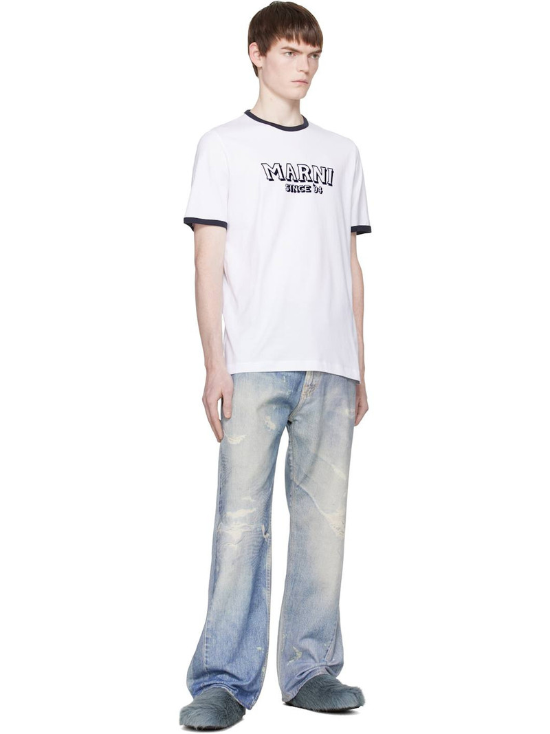 Marni Blue Fussbett Sabot Slip-on Loafers outlook