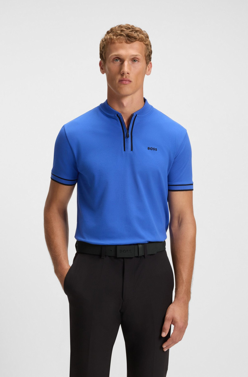 BOSS ITALIAN-LEATHER BELT WITH TEXTURED PLAQUE BUCKLE outlook