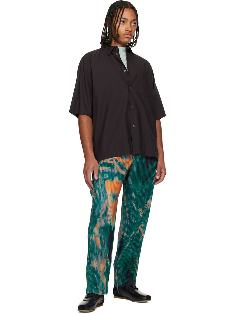 ISSEY MIYAKE Brown Streamline Shirt outlook