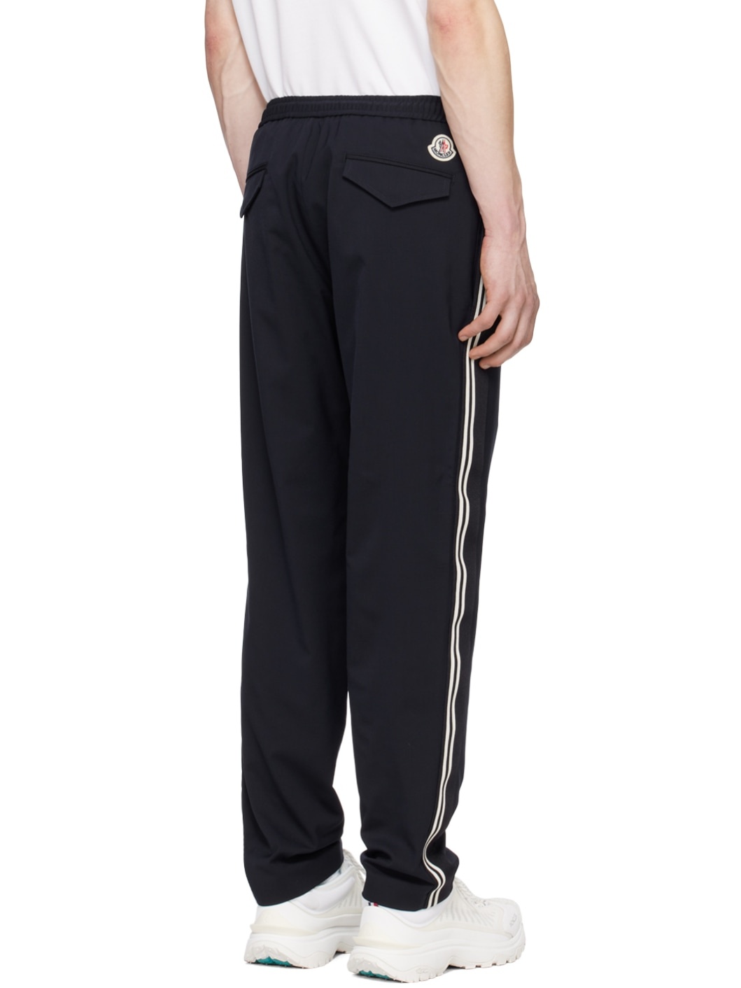 Navy Striped Sweatpants - 3