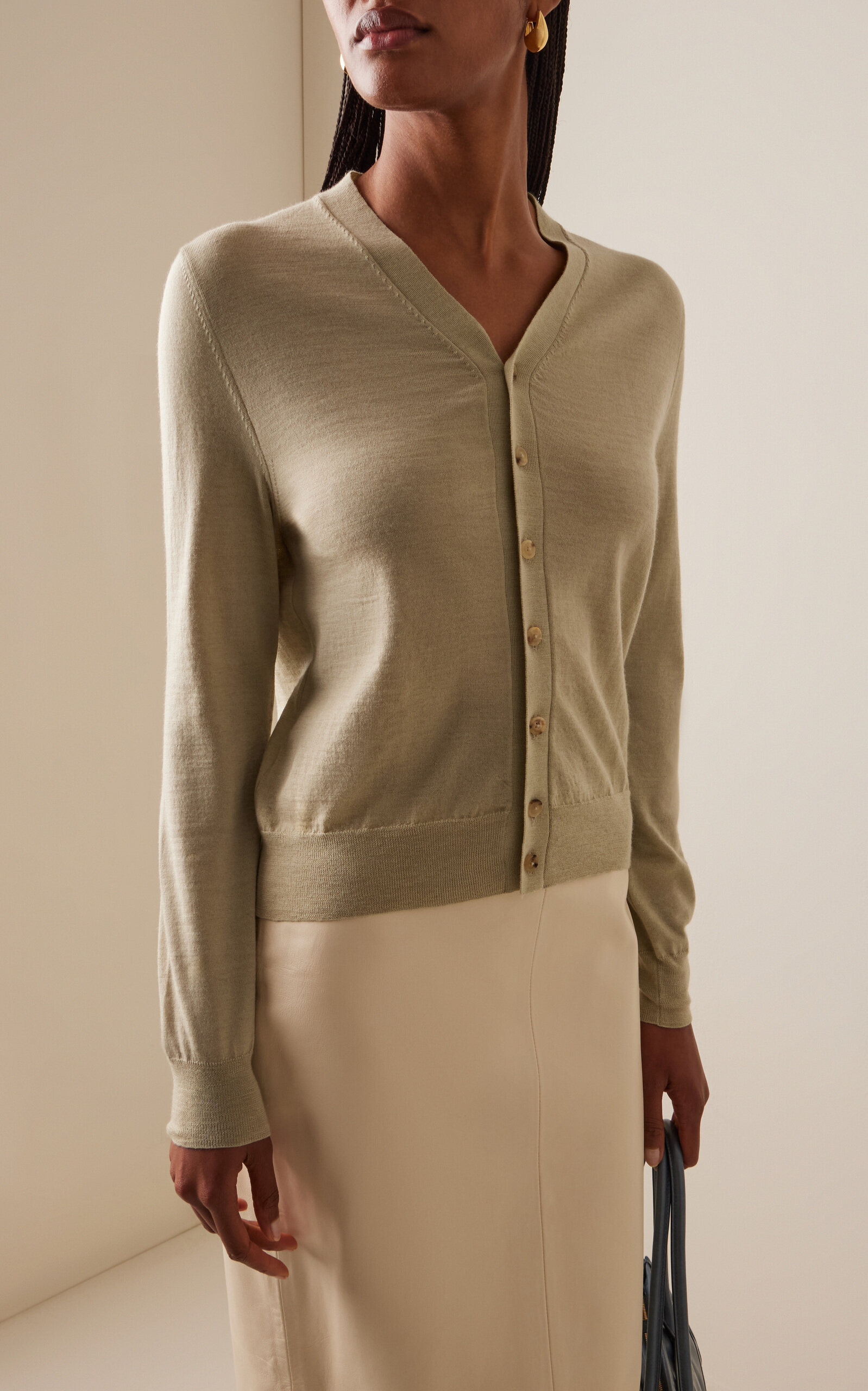 Wool Cardigan green - 3