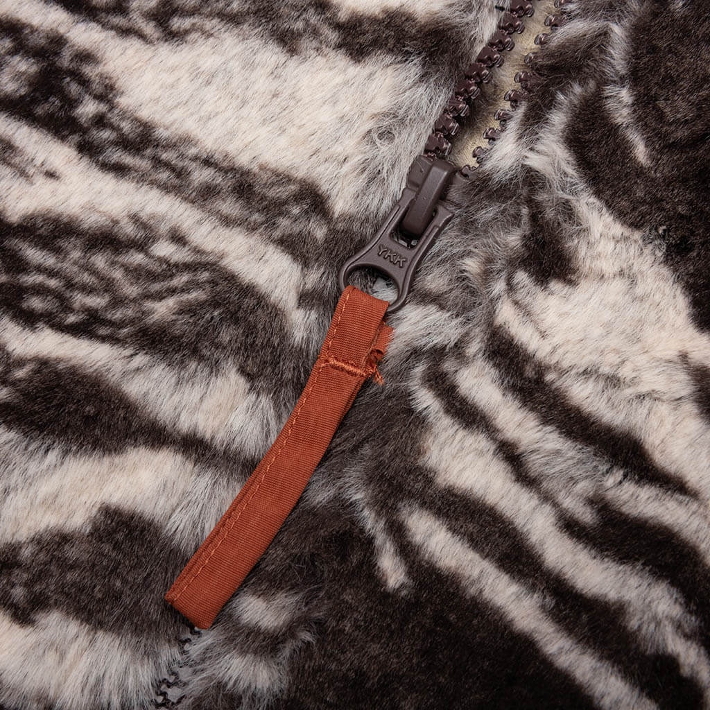 BRAIN DEAD READERS FUR JACKET - TIGER BROWN | feature