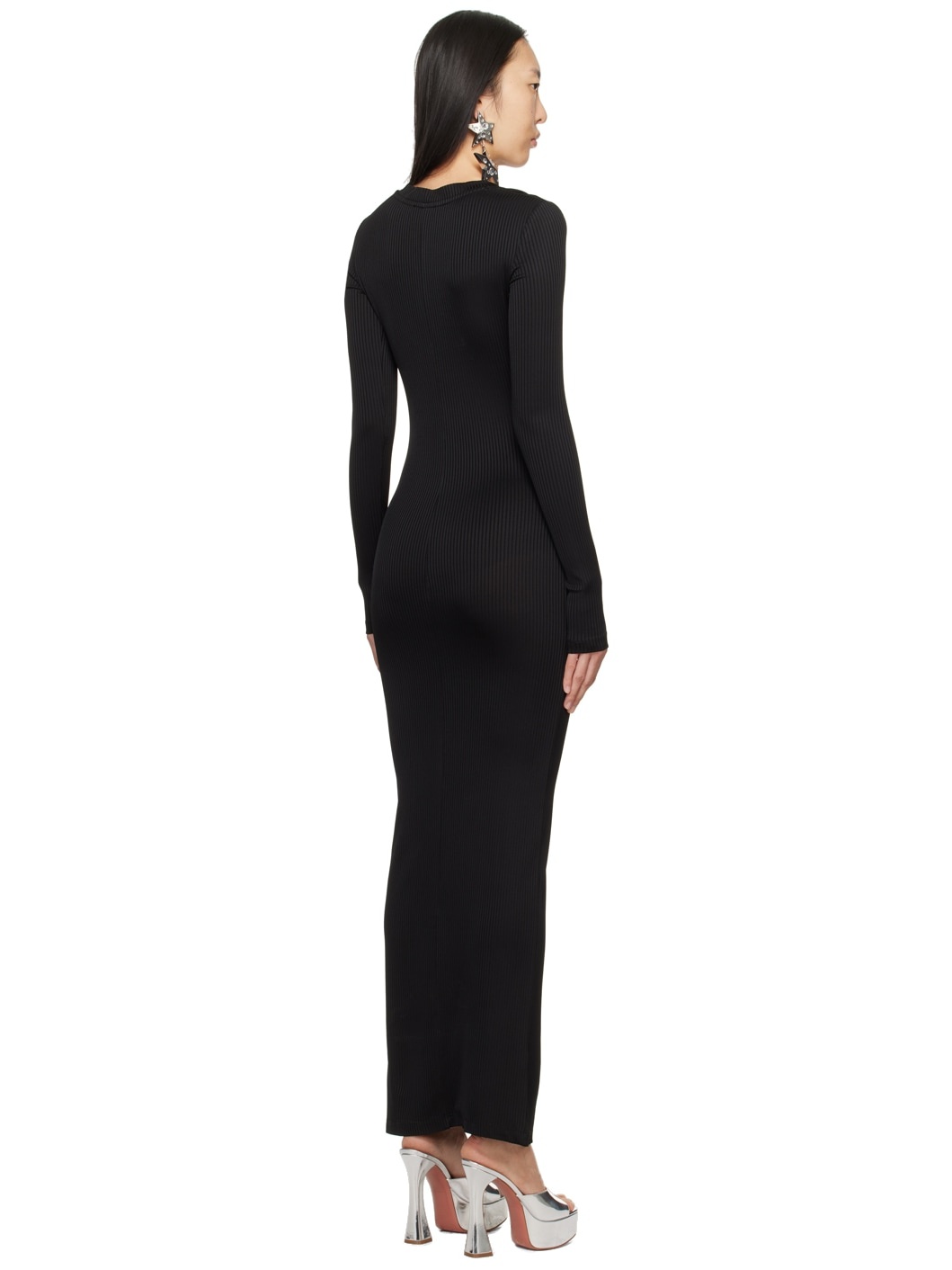 Black Star Stud Maxi Dress - 3