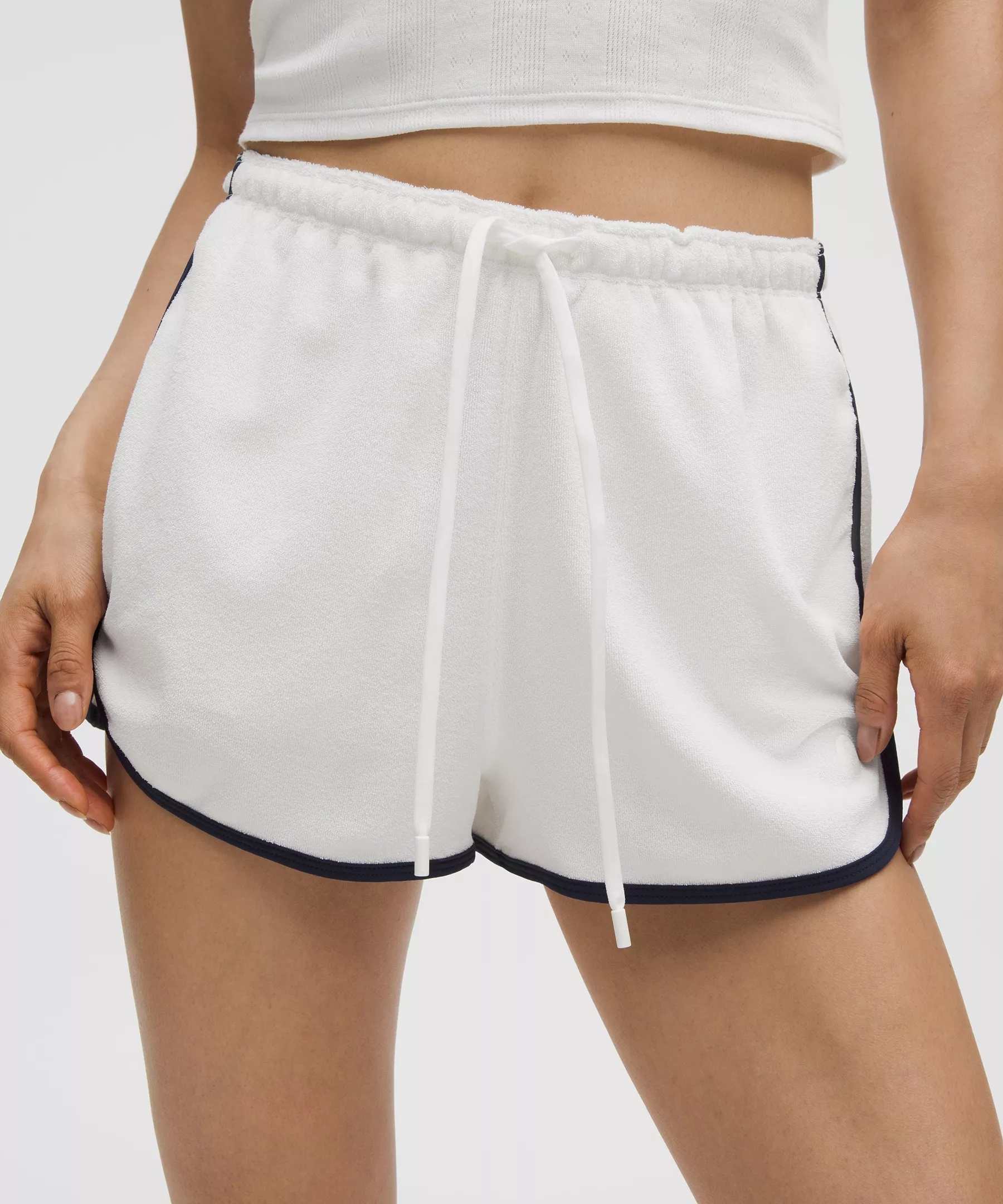 Cotton Terry Slim-Fit High-Rise Short 2" - 2