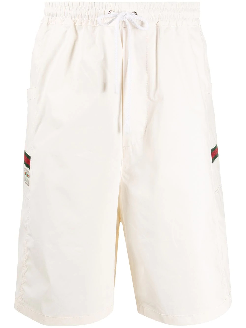 logo patch swim shorts - 1