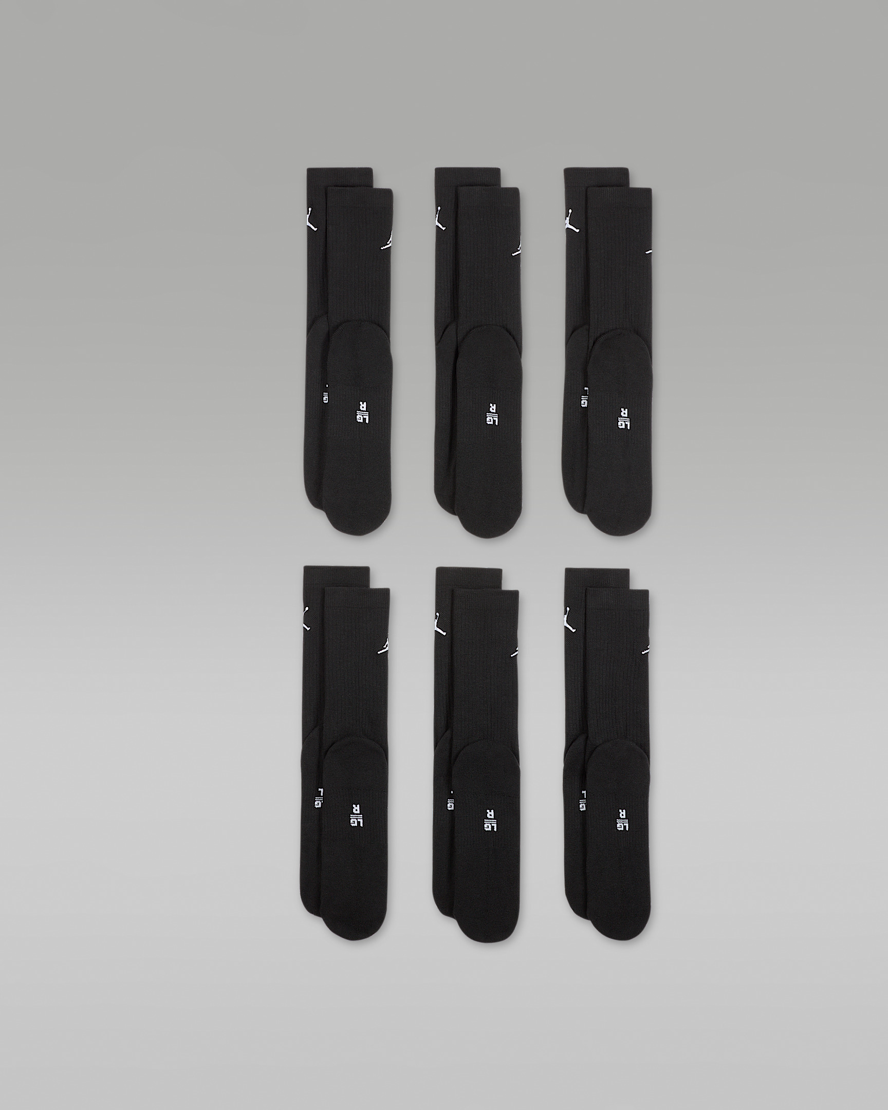Jordan Everyday Cushioned Crew Socks (6 Pairs) - 3