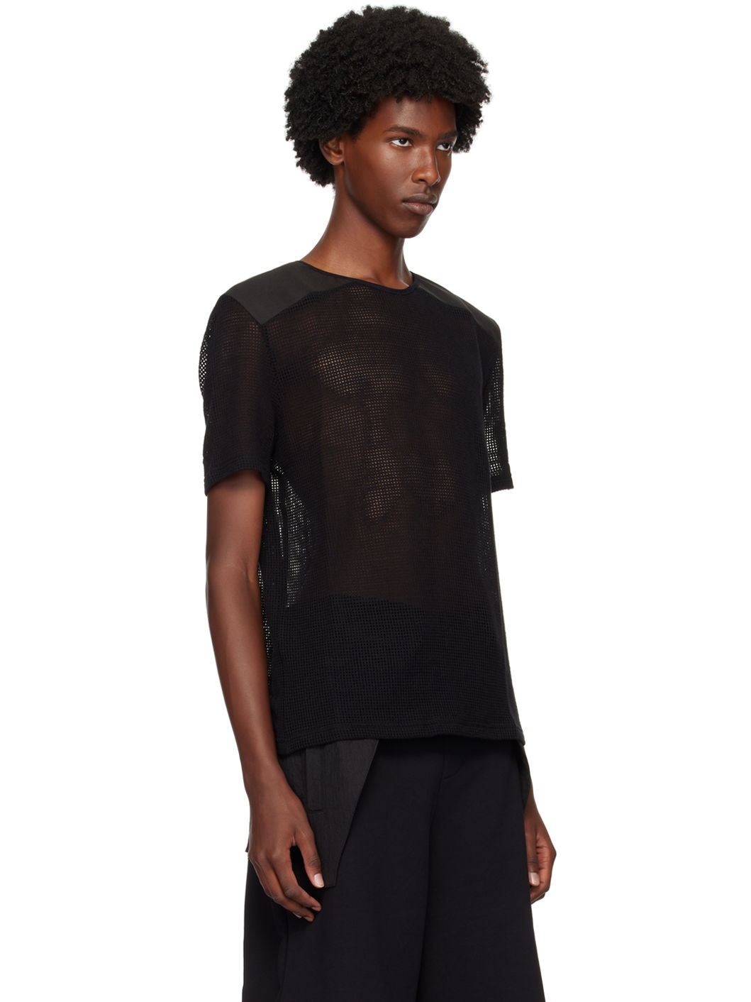 Black Net T-Shirt - 2