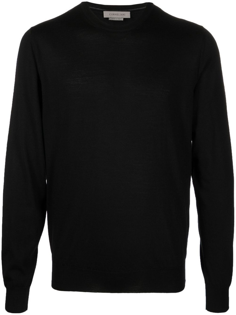 crew-neck long-sleeve jumper 1