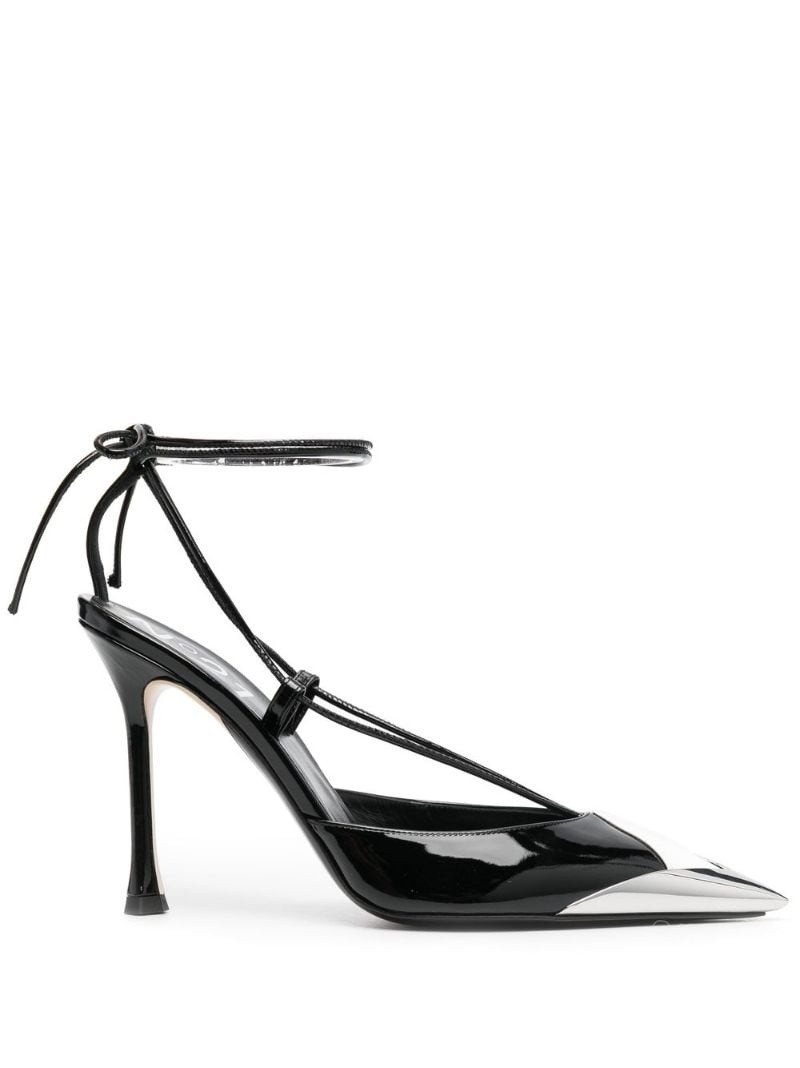 N°21 colour-block patent leather pumps outlook