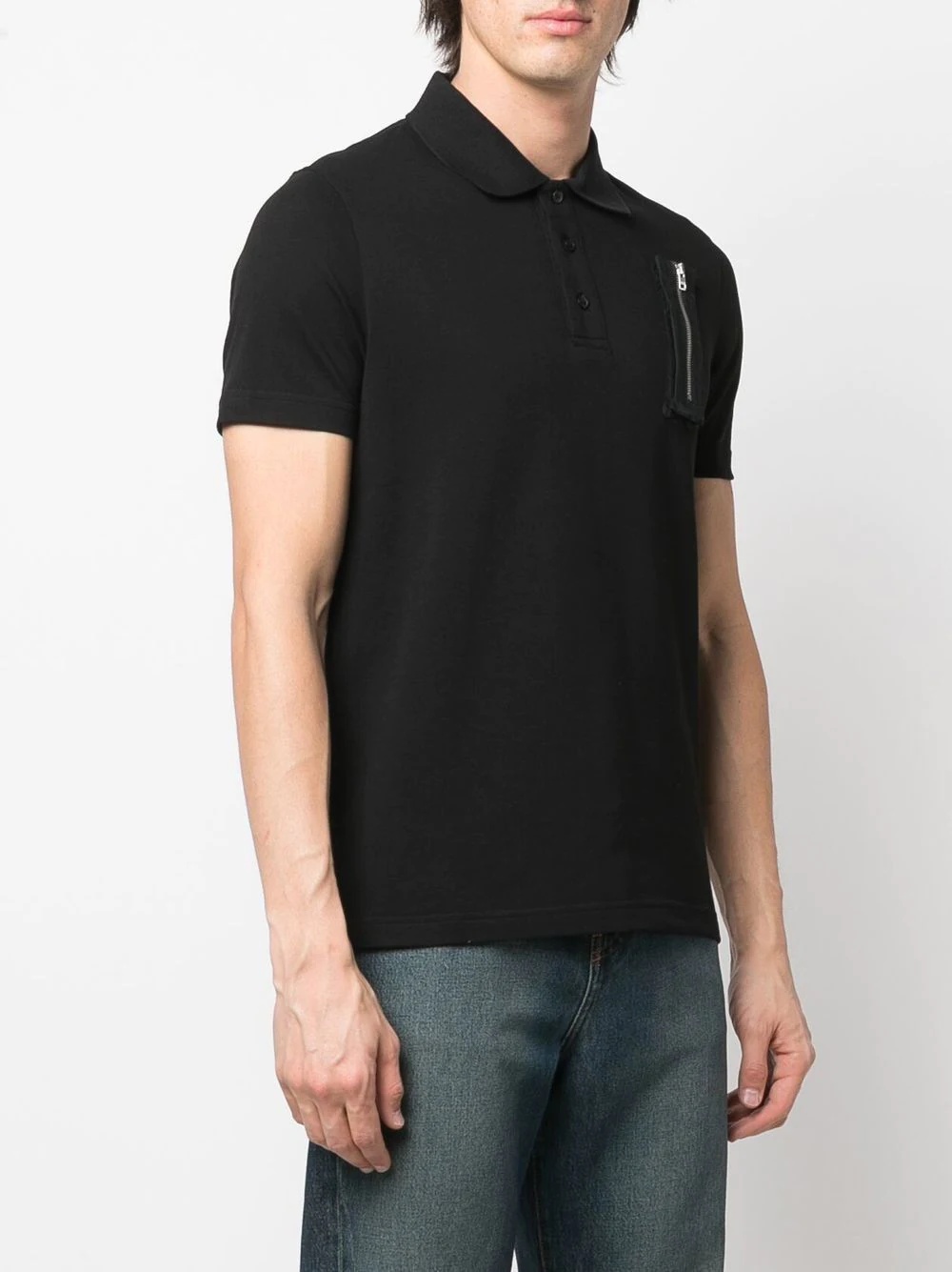 zip-pocket polo shirt - 3