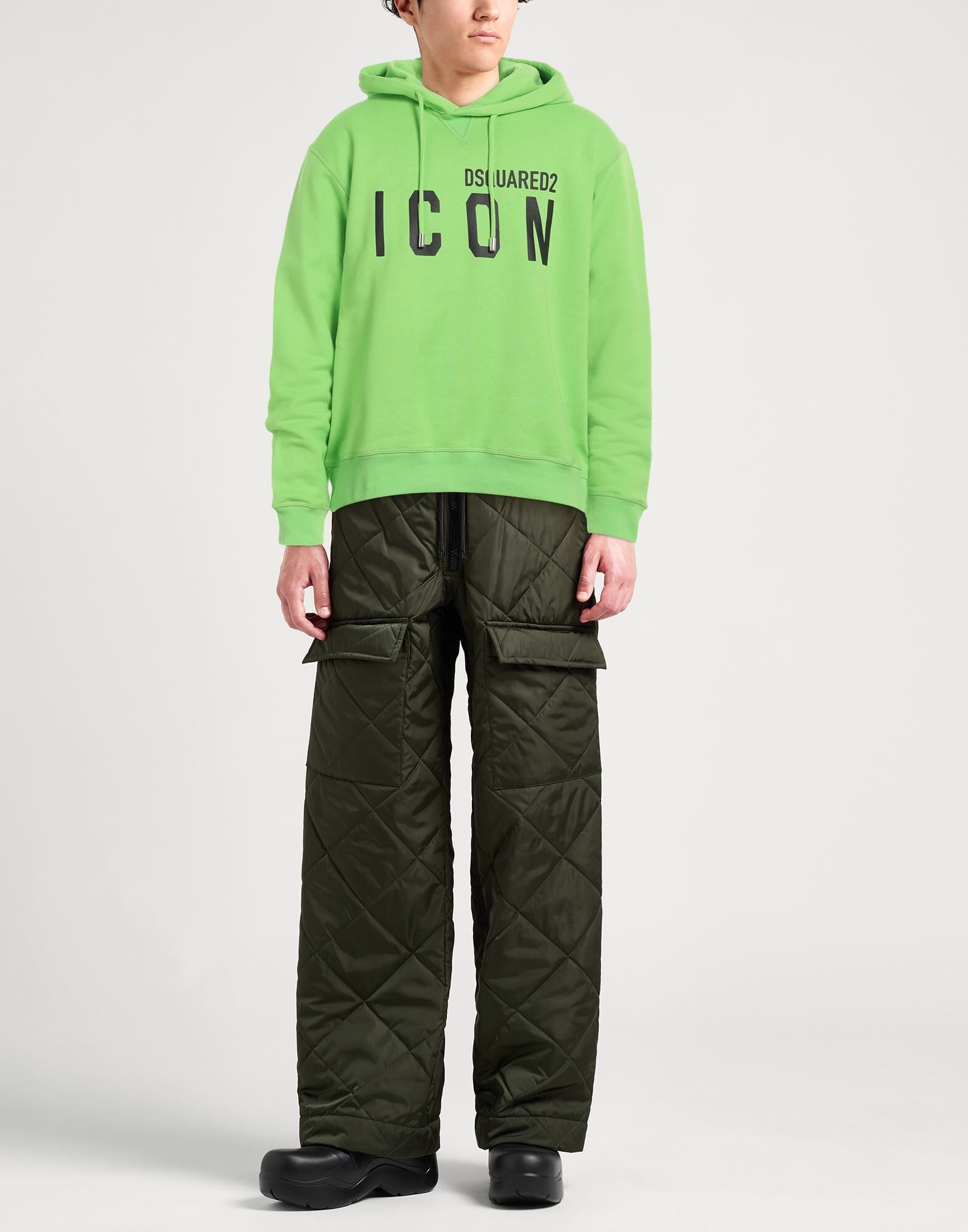Light green Men's Hooded Sweatshirt - 2