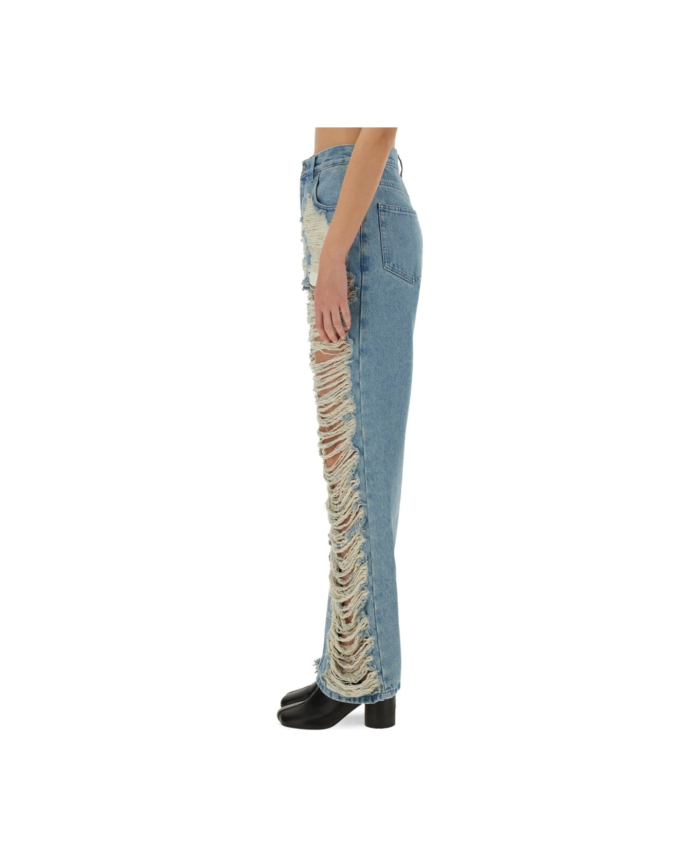 'destroyed' Straight Jeans - 4