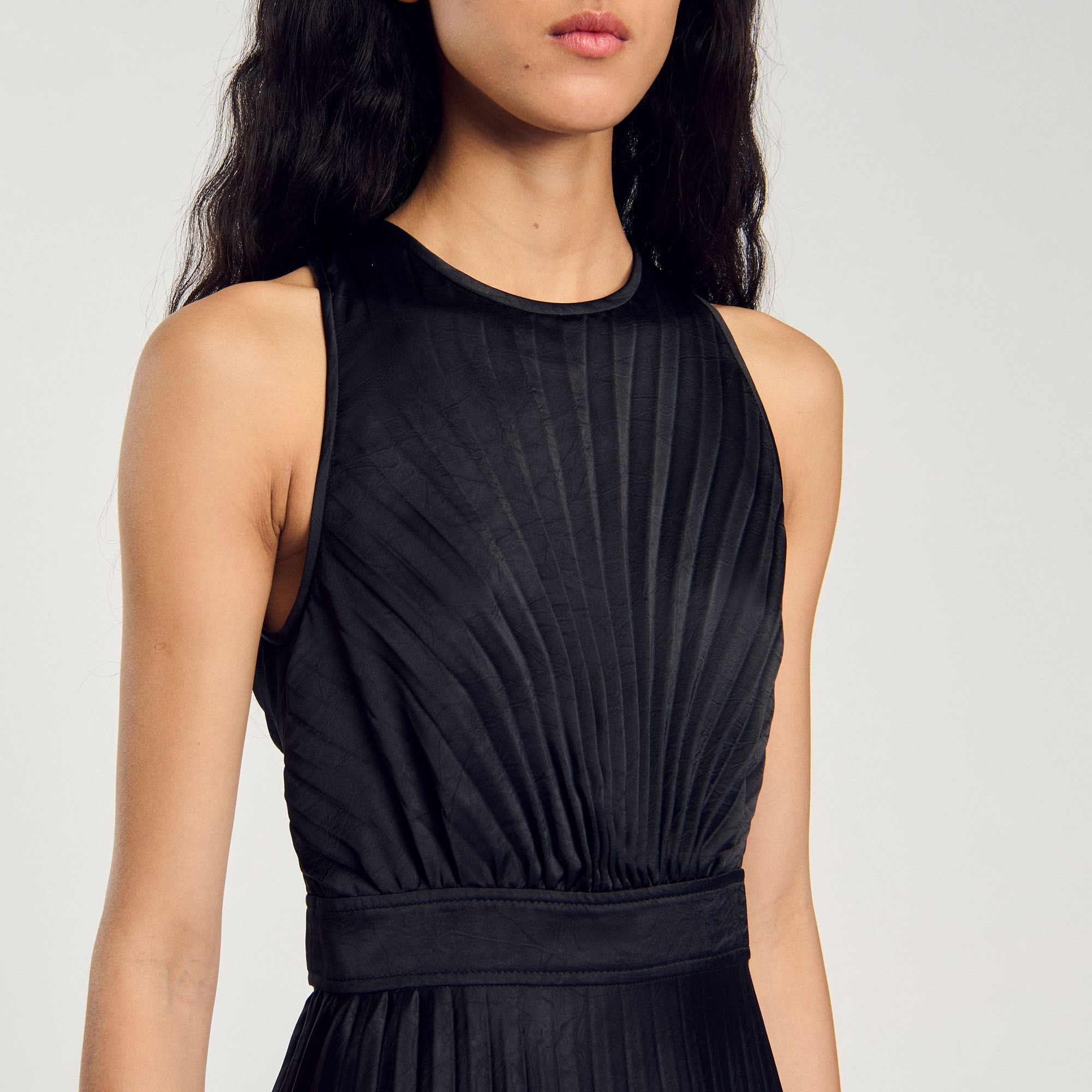 PLEATED MAXI DRESS - 4