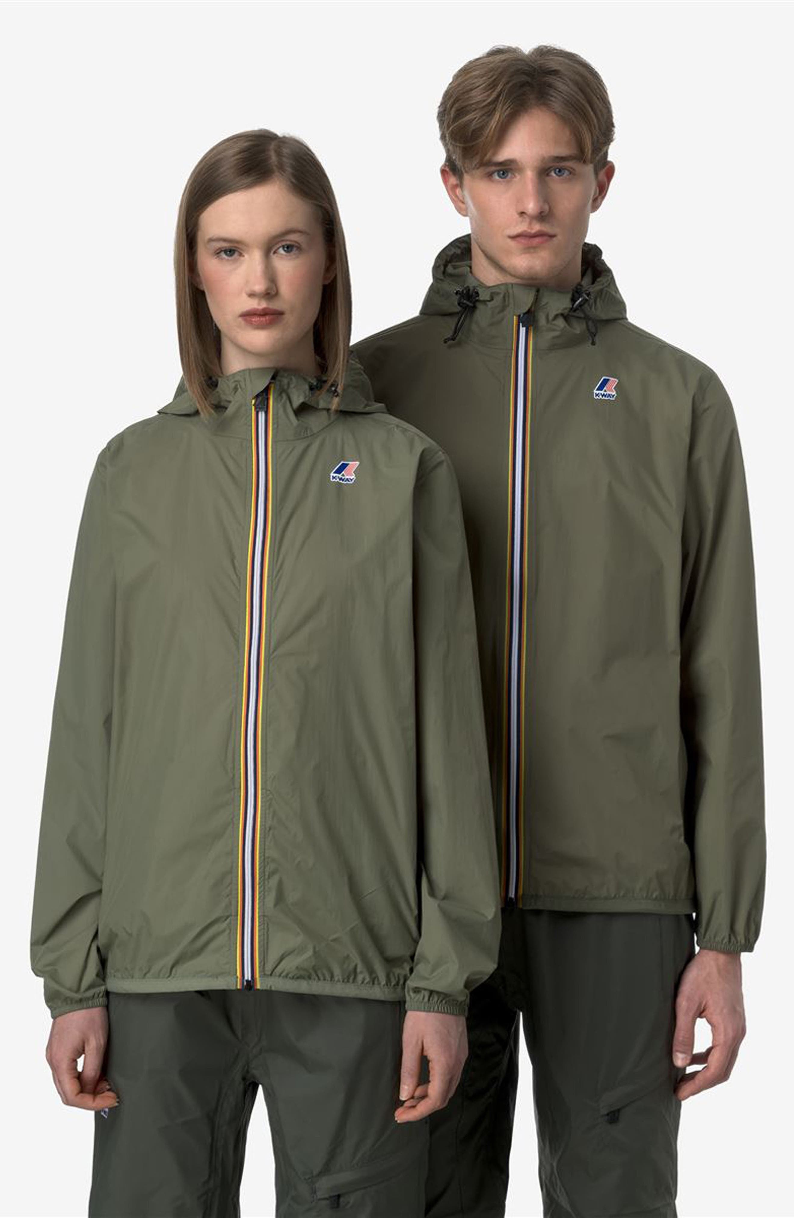 K-Way Le Vrai 4.0 Claude Water Repellent Jacket in Green Lichen at Nordstrom - 6
